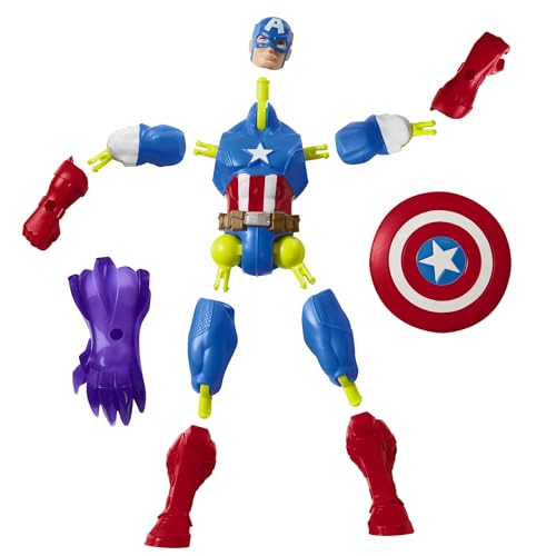 Marvel Captain America MixMashers Action Figure - Mix & Match Super Hero Toy for Kids 12