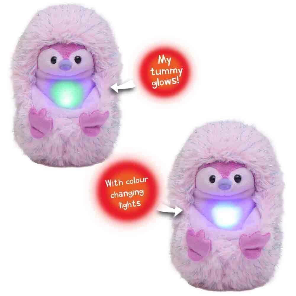 Curlimals Pip Penguin Arctic Glow Interactive Plush Toy - Light-Up & Talking Soft Toy for Kids 14