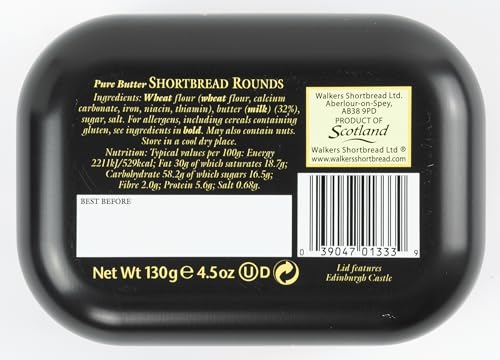 Walker's Shortbread Edinburgh Castle Keepsake Tin - Pure Butter Scottish Shortbread 8