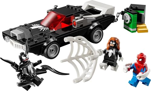 LEGO Marvel Spider-Man vs. Venom Muscle Car - Building Toy with 3 Super Heroes, 254 Pieces, Age 7+ 8