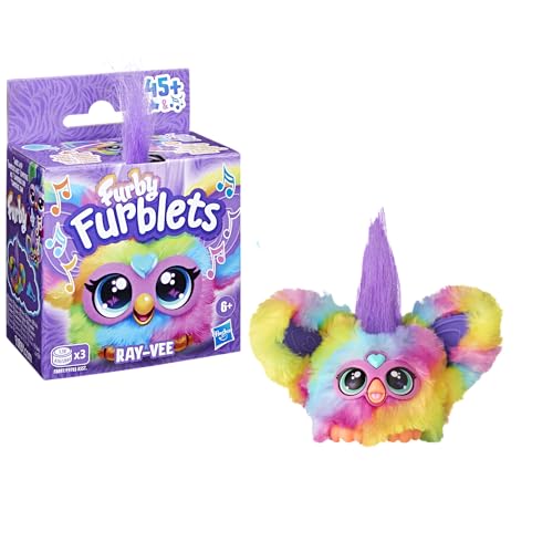Furby Ray-Vee Furblets Series 1 - Mini Electronic Plush Toy with Sounds, Interactive Talking Collectible for Kids 10