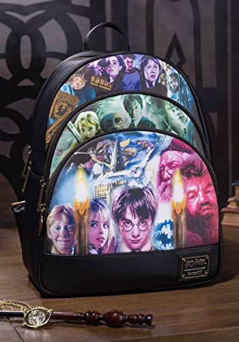 Loungefly Harry Potter Trilogy Mini-Rucksack mit drei Taschen