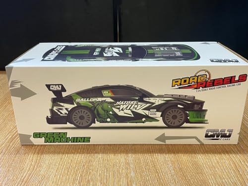 CMJ RC Cars Road Rebel Green Machine - 1:24 Scale High-Speed 2.4GHz Remote Control Racing Car 9