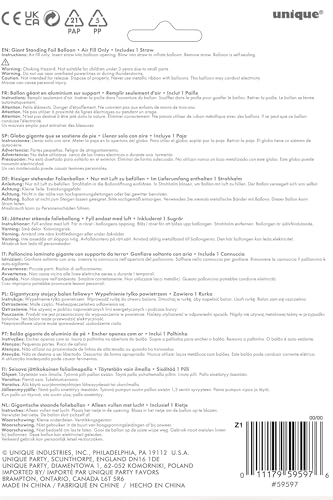 Rose Gold Foil Number 7 Balloon (76cm) - Elegant Milestone Party Decor 4