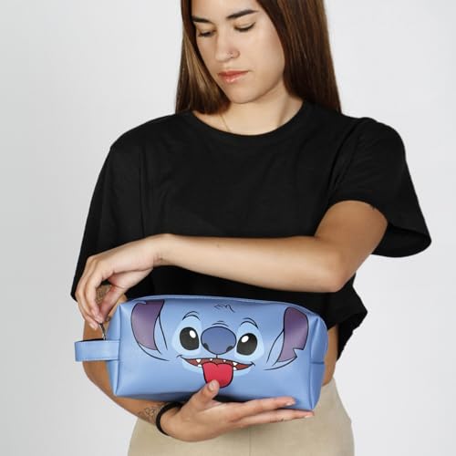 Disney Lilo and Stitch Face-Brick Plus Travel Toiletry Bag (06859)