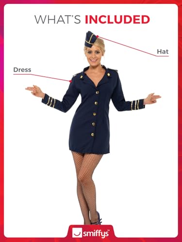 Smiffys Flight Attendant Costume - Size 40-42 (28879) 4