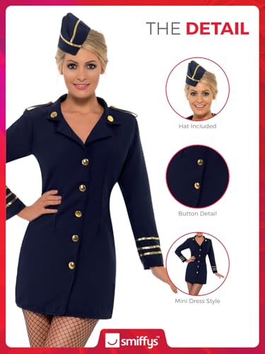 Smiffys Flight Attendant Costume - Size 40-42 (28879) 5