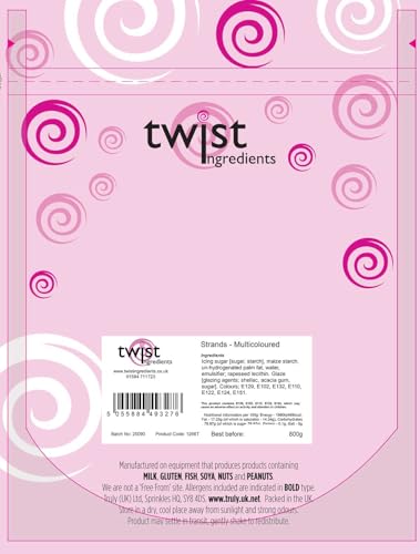 Twist Ingredients - Vermicelli Multicoloured Sprinkles 1 kg 6
