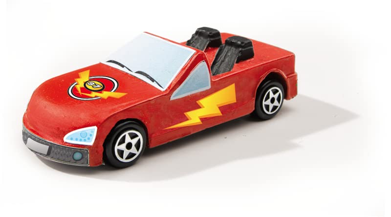 SES Creative 01401 Casting and Painting Cars Figure Kit | Ages 4-8 | Includes Plaster & 6 Paints 6