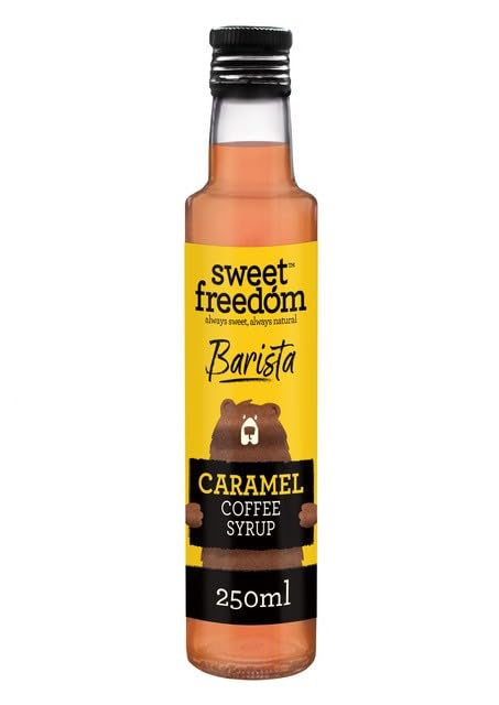 Sweet Freedom Barista Caramel Syrup - Refined Sugar Free, Fat Free | 250 ml Bottle 1