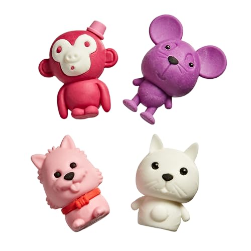 Tinc Animal Collection - Monkey, Cat, Dog, Mouse Scented Erasers (Pack of 4) 5