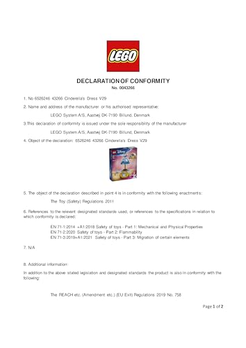 LEGO Disney Princess Cinderella's Dress Building Set - 474-Piece Toy for Ages 9+ 21