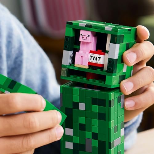 LEGO Minecraft The Creeper Toy - 665-Piece Buildable Posable Figure with Hidden Compartment 4