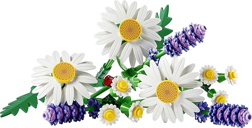 LEGO Botanicals Daisies Artificial Flower Bouquet Building Set for Ages 9+ 9