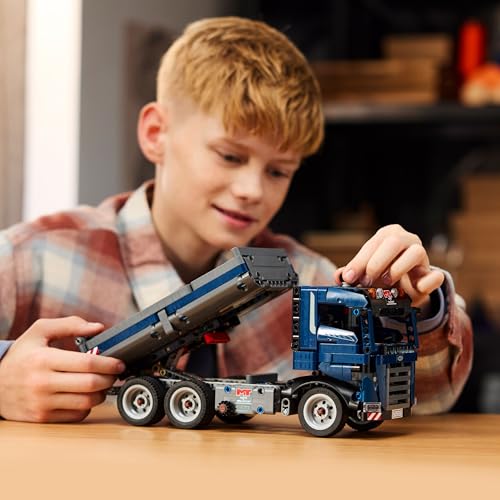 LEGO Technic Tipping Dump Truck Toy with Steering & Moving Dump Box - 462 Pieces for Ages 9+ 11