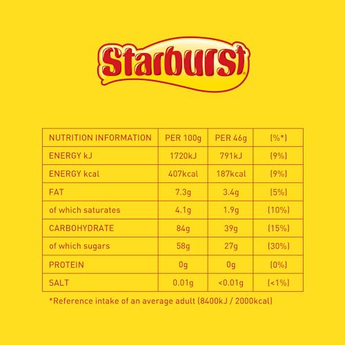 Starburst Original Fruit Chews Sweets Pouch 138g 6