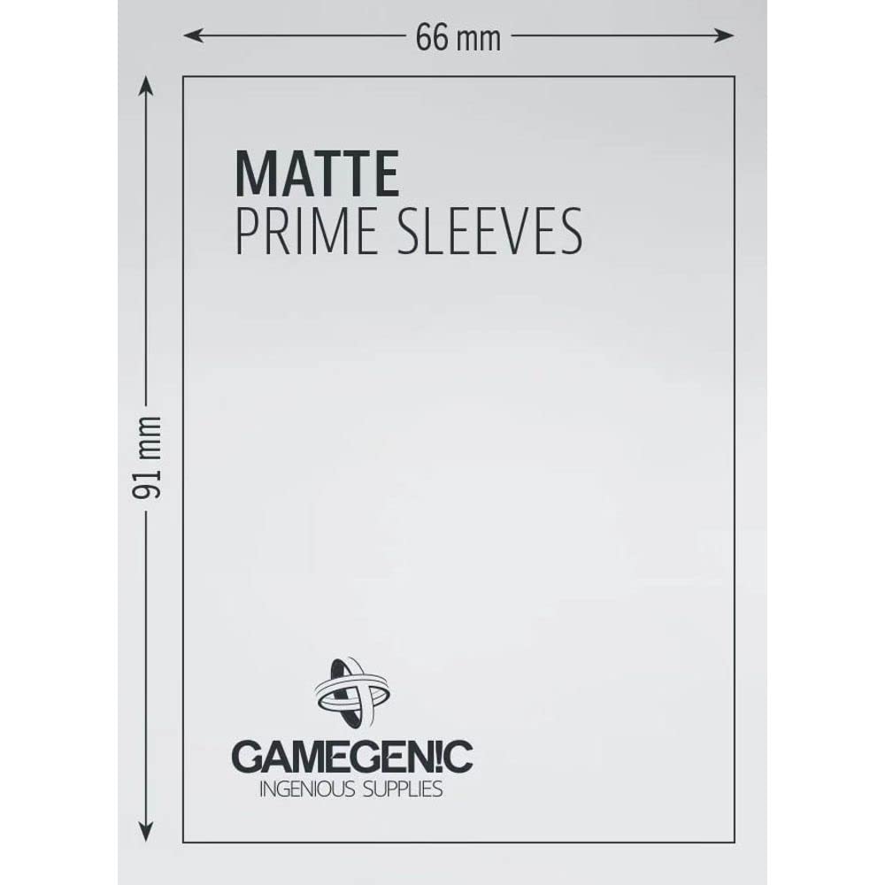 Gamegenic Matte Prime Sleeves (100-Pack) - Premium Protection for Card Games