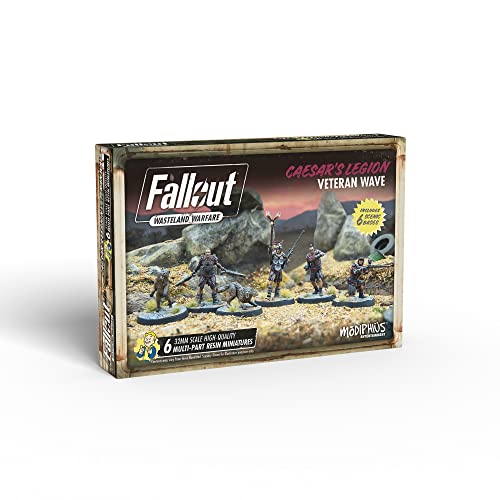 Modiphius Entertainment Fallout Wasteland Warfare Caesar's Legion Veteran Wave Miniatures Set (MUH052149)