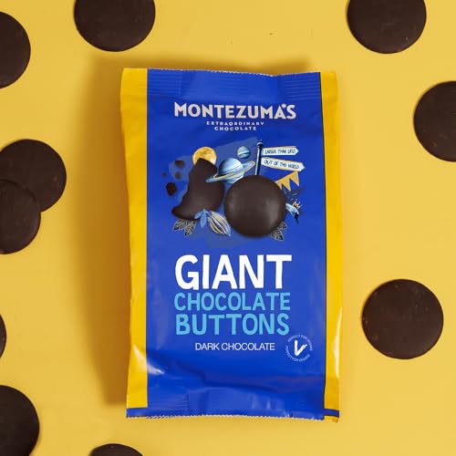 Montezuma's Giant Dark Chocolate Buttons, Gluten Free and Naturally Vegan