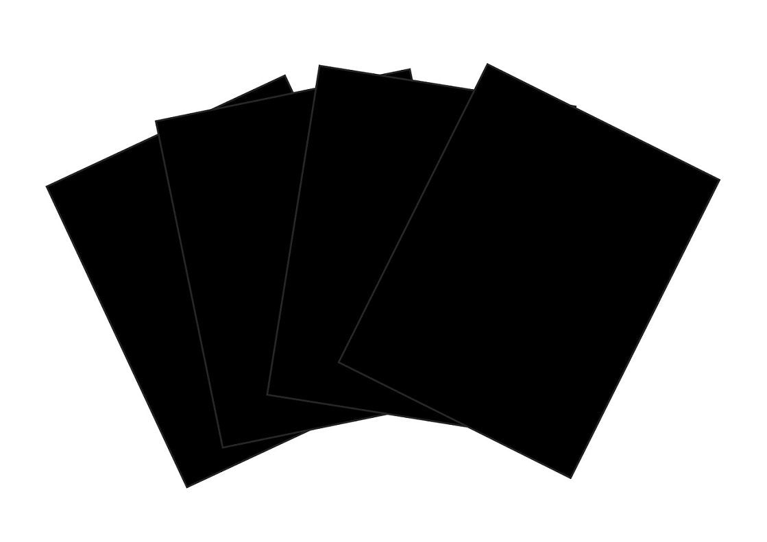 House of Card & Paper A4 220 GSM Black Card - 25 Sheets | Matte Finish 1