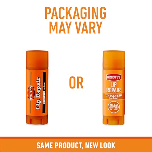 O'Keeffe's Lip Repair Unscented Lip Balm (4.2g x 3 Pack) 4