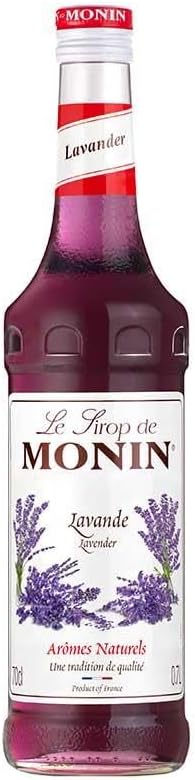 MONIN Premium Lavender Syrup 700ml - Vegan, Halal, Kosher - for Cocktails, Mocktails, Iced Teas & More