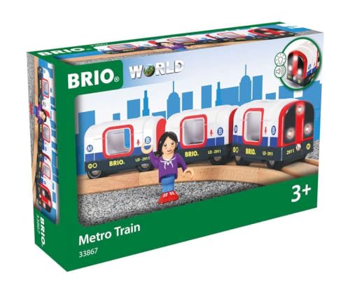 BRIO World Metro Tube Train für Kinder ab 3 Jahren – kompatibel mit allen BRIO Railway Sets und Zubehör