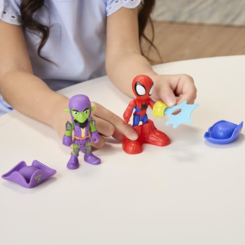 Spidey and His Amazing Friends Water-Webs Webs Ahoy Bubble Pirate Ship Playset - 43 cm with Real Bubble Maker, Spidey & Green Goblin Figures, Ages 3+ 14