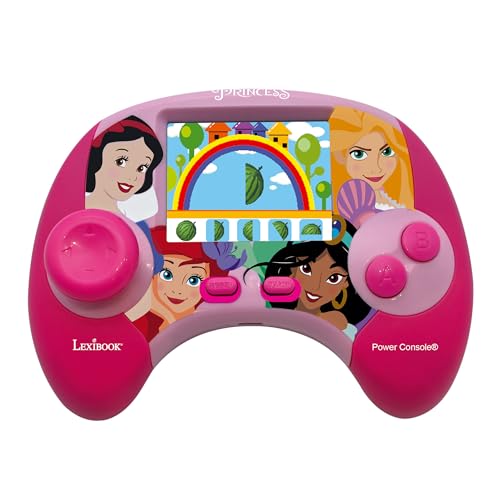 Lexibook Disney Princess Power Console® - Bilingual Educational Game Console with 100 Activities (French/English), Ages 4+ 8