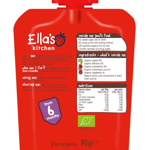 Ella's Kitchen - The Red One Organic Smoothie Fruits Multipack 5 x 90 g
