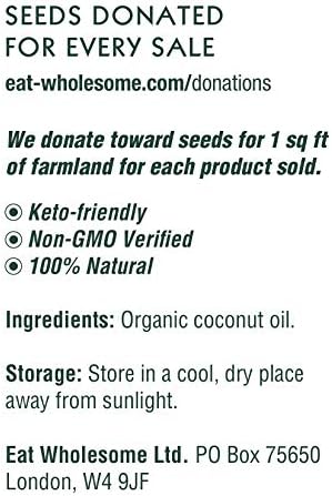Eat Wholesome - Organic Raw Cold-Pressed Virgin Coconut Oil (500 ml) 3