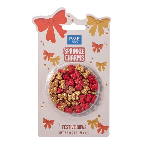 PME - Christmas Sprinkle Charms Bows (25g) 7