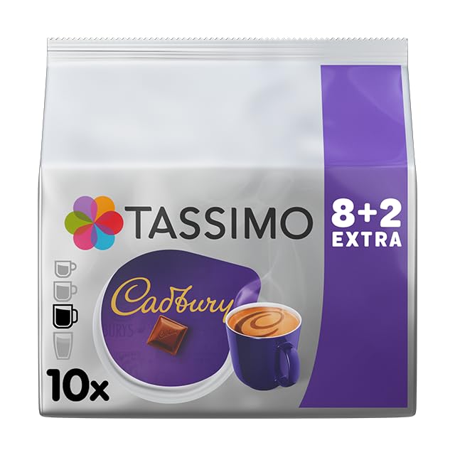 Cadbury - Tassimo Hot Chocolate Pods (Pack of 5, 50 Drinks) 5