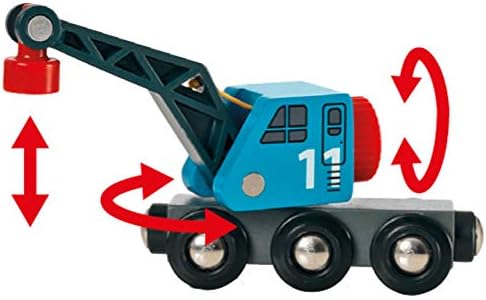 BRIO World Harbour Freight Ship and Crane Wooden Train Set Accessory 3