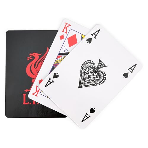 The Gift Scholars Liverpool FC Playing Cards - Standard 52-Card Deck with Red Liverbird Design 5