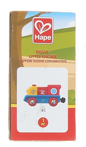 Hape Brave Little Engine Wooden Battery-Powered Train Toy for Toddlers 7