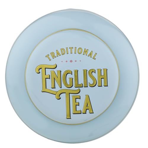New English Teas Vintage Victorian Powder-Blue Tea Caddy with 80 Decaffeinated English Breakfast Teabags 13