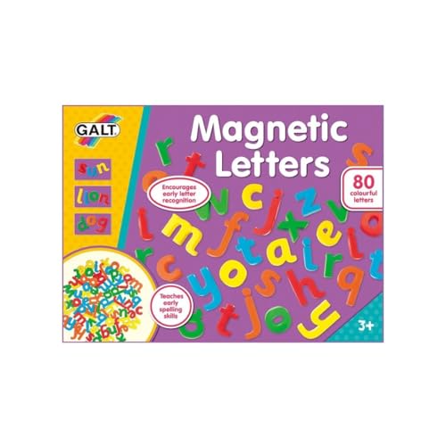 Galt Magnetic Letters - 80-Piece Lowercase Educational Playset for Ages 3+ 11