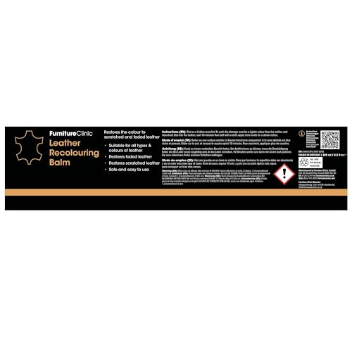 Furniture Clinic Leather Recolouring Balm - Red (16 Colours Available) for Sofas, Car Seats, Shoes & Clothing 13