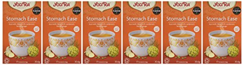 Yogi Tea - Stomach Ease Organic Herbal Tea, Caffeine Free, Blend of Cardamom, Fennel & Ginger 7