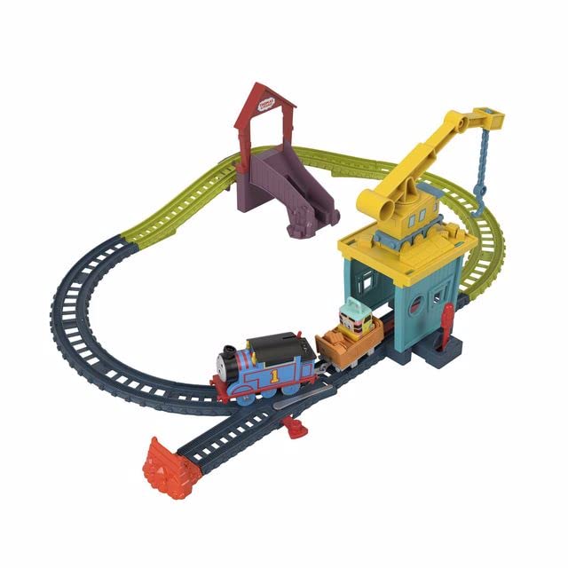 THOMAS & FRIENDS Fix 'Em Up Friends Train Set | 18-Piece | Battery Powered | Ages 3+ 4