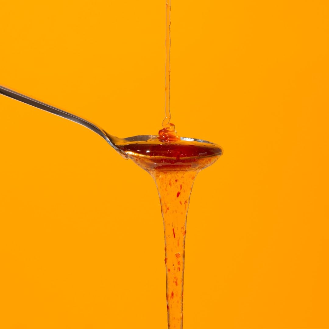 Dino's Famous Hot Honey Habanero Infused Sauce - Sweet & Spicy Drizzle, 350g