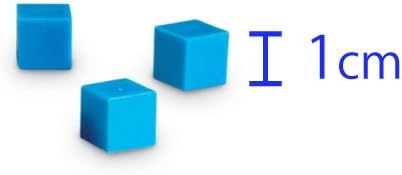 Learning Resources Grooved Plastic Base 10 Units - Set of 100, 1cm Cubes for Math Learning