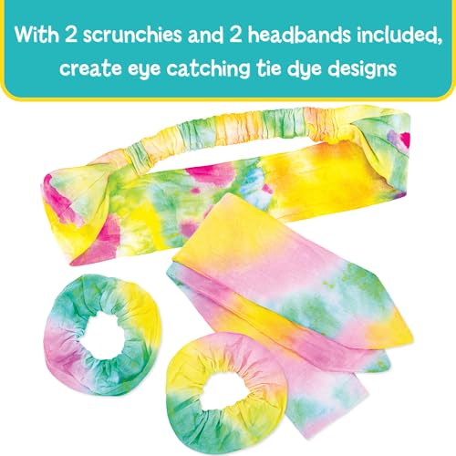 Galt Tie Dye Kit - Craft Kit for Kids, Make Your Own Tie-Dye Headbands & Scrunchies, Ages 5+ 9