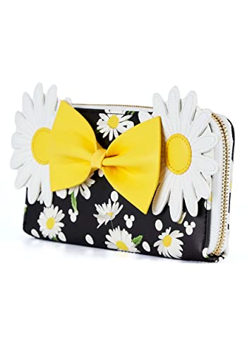 Loungefly Disney Minnie Mouse Daisies Reißverschluss-Geldbörse Minnie Mouse Einheitsgröße