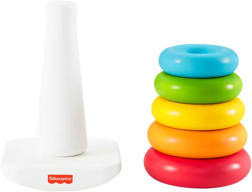Fisher-Price Rock-a-Stack Baby Toy - Classic Ring Stacking Toy for 6+ Months 3