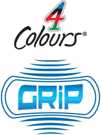 BIC 4 Colours Grip Retractable Ballpoint Pens - Box of 12- Medium Point (1.0 mm) - Extra-Comfort Grip - Translucent Blue Barrel 2