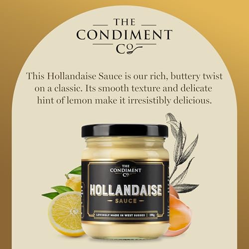 The Real Condiment Co - Hollandaise Sauce 190g, Ready to eat 7