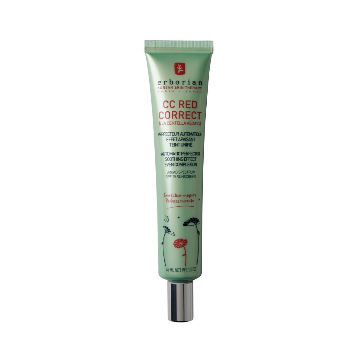 Erborian CC Red Correct with Centella Asiatica - Imperfection-Covering Cream (0.2 g)