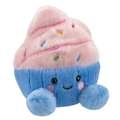 Palm Pals Camila Cupcake 5in - Soft Plush Toy, Pink & Blue, Ages 0-8 3